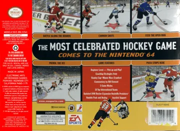 NHL 99 (USA) box cover back